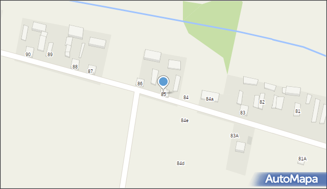 Ślądkowice, Ślądkowice, 85, mapa Ślądkowice