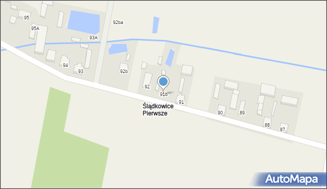 Ślądkowice, Ślądkowice, 91b, mapa Ślądkowice