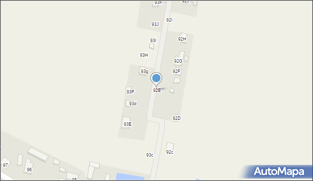 Ślądkowice, Ślądkowice, 92E, mapa Ślądkowice