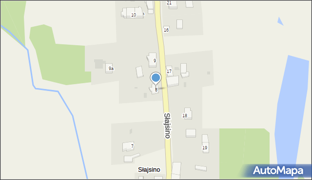 Słajsino, Słajsino, 8, mapa Słajsino