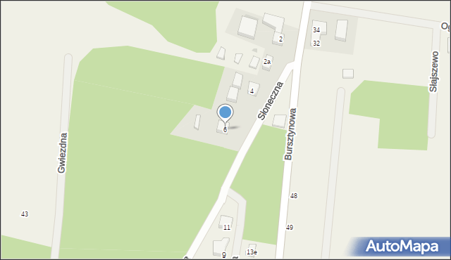 Słajszewo, Słoneczna, 6, mapa Słajszewo