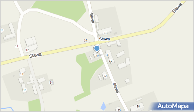 Sława, Sława, 29, mapa Sława