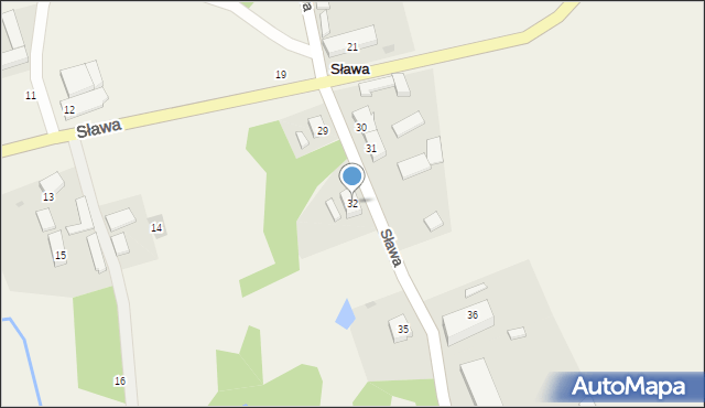 Sława, Sława, 32, mapa Sława