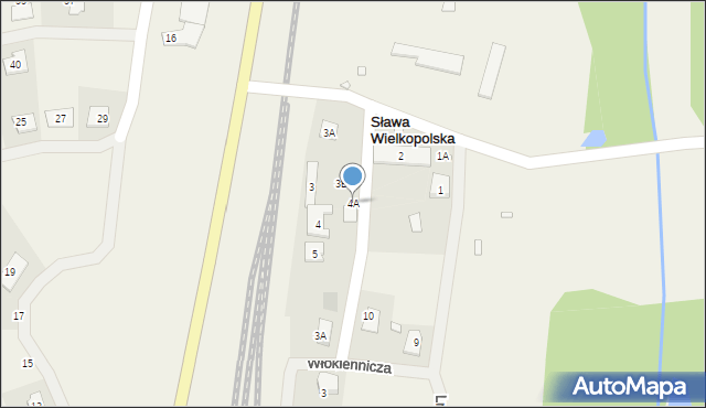 Sława Wielkopolska, Sława Wielkopolska, 4A, mapa Sława Wielkopolska