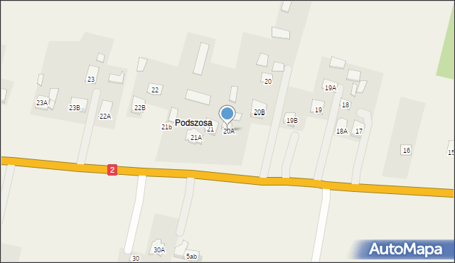 Sławacinek Nowy, Sławacinek Nowy, 20A, mapa Sławacinek Nowy
