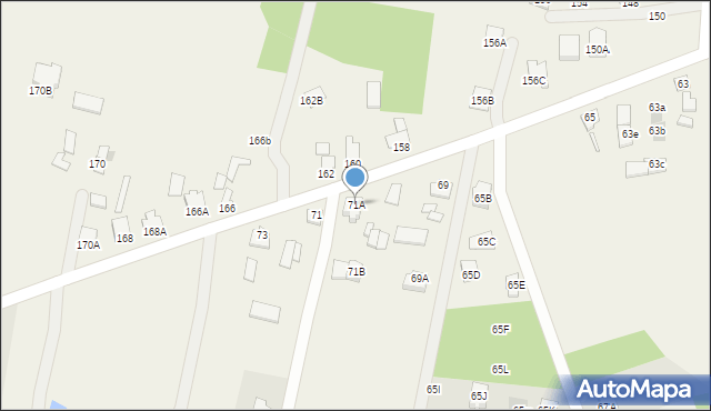 Sławacinek Stary, Sławacinek Stary, 71A, mapa Sławacinek Stary