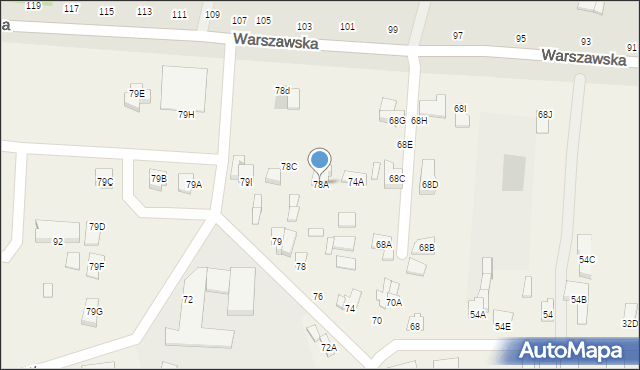 Sławacinek Stary, Sławacinek Stary, 78A, mapa Sławacinek Stary