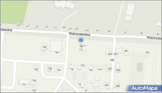 Sławacinek Stary, Sławacinek Stary, 78d, mapa Sławacinek Stary