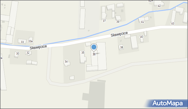 Sławęcice, Sławęcice, 36, mapa Sławęcice