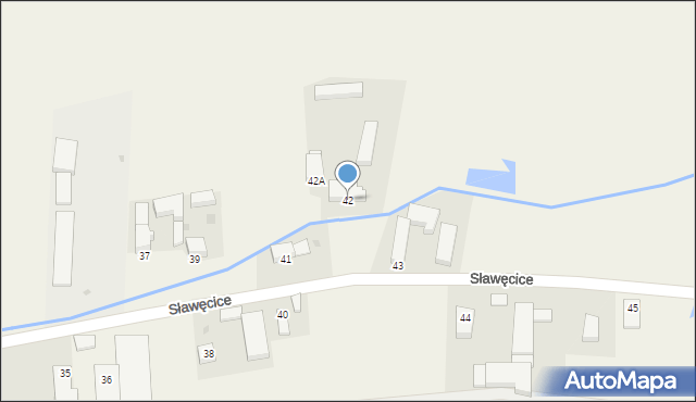 Sławęcice, Sławęcice, 42, mapa Sławęcice