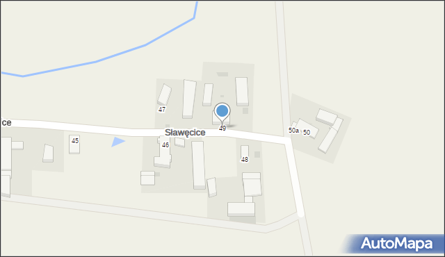 Sławęcice, Sławęcice, 49, mapa Sławęcice