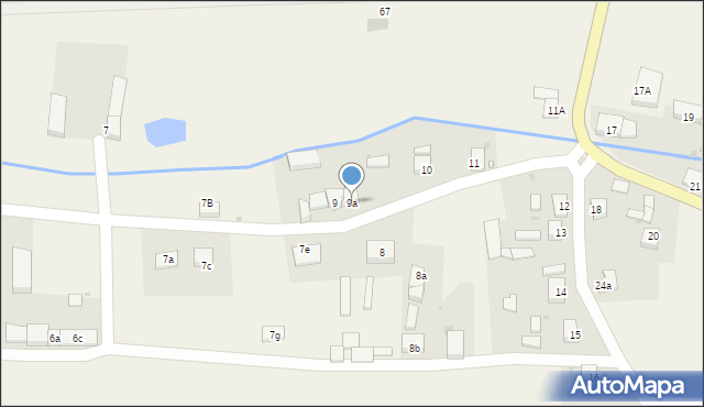 Sławęcice, Sławęcice, 9a, mapa Sławęcice