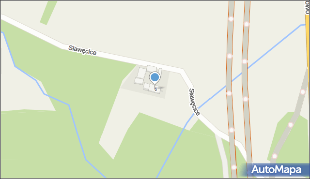 Sławęcice, Sławęcice, 6, mapa Sławęcice