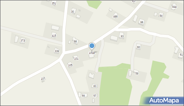 Sławęcin, Sławęcin, 101a, mapa Sławęcin