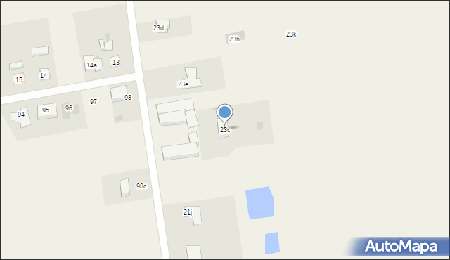 Sławęcinek, Sławęcinek, 23c, mapa Sławęcinek