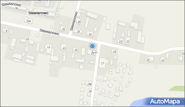 Sławianowo, Sławianowo, 15, mapa Sławianowo