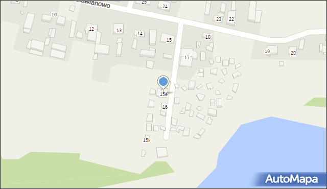 Sławianowo, Sławianowo, 15e, mapa Sławianowo