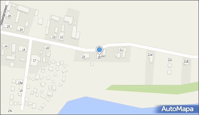 Sławianowo, Sławianowo, 20, mapa Sławianowo