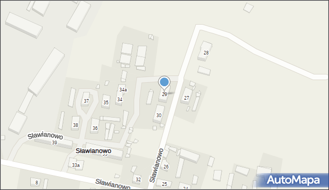 Sławianowo, Sławianowo, 29, mapa Sławianowo