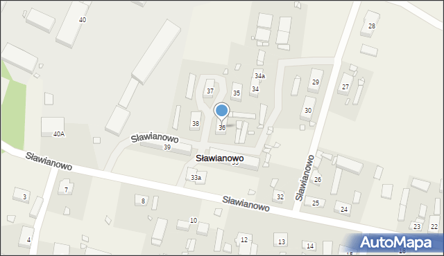 Sławianowo, Sławianowo, 36, mapa Sławianowo