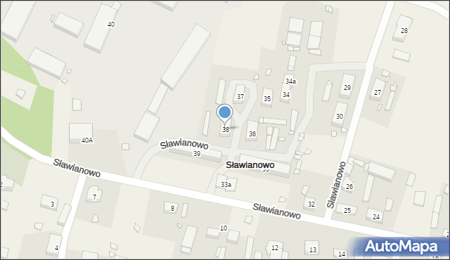 Sławianowo, Sławianowo, 38, mapa Sławianowo