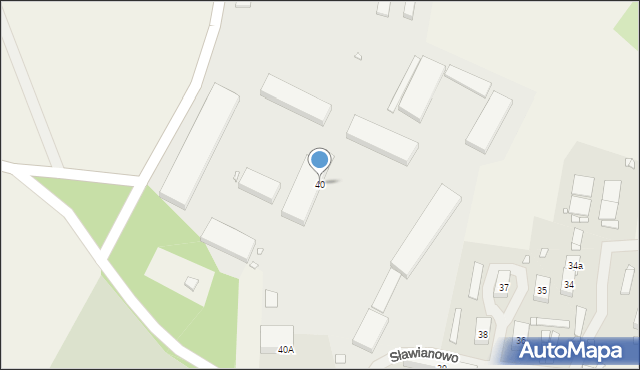 Sławianowo, Sławianowo, 40, mapa Sławianowo