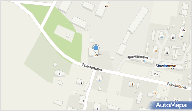 Sławianowo, Sławianowo, 40A, mapa Sławianowo
