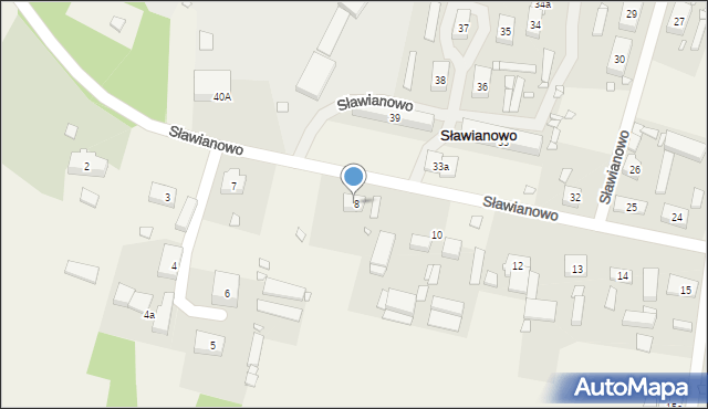 Sławianowo, Sławianowo, 8, mapa Sławianowo