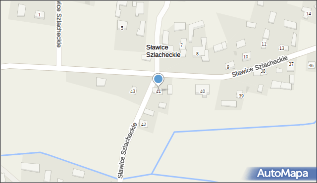 Sławice Szlacheckie, Sławice Szlacheckie, 41, mapa Sławice Szlacheckie