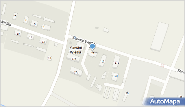 Sławka Wielka, Sławka Wielka, 15, mapa Sławka Wielka