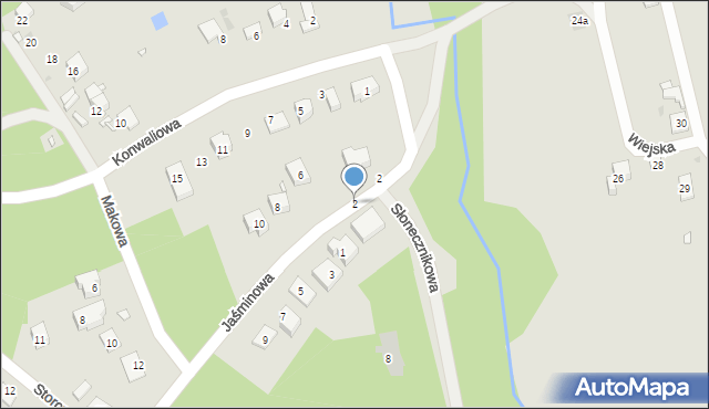 Sławków, Słonecznikowa, 2, mapa Sławków