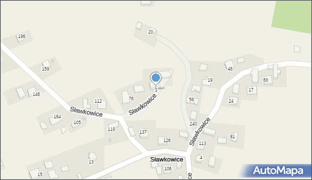 Sławkowice, Sławkowice, 1, mapa Sławkowice