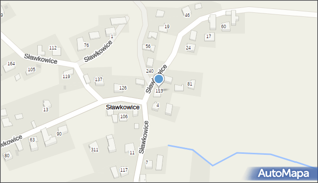 Sławkowice, Sławkowice, 113, mapa Sławkowice