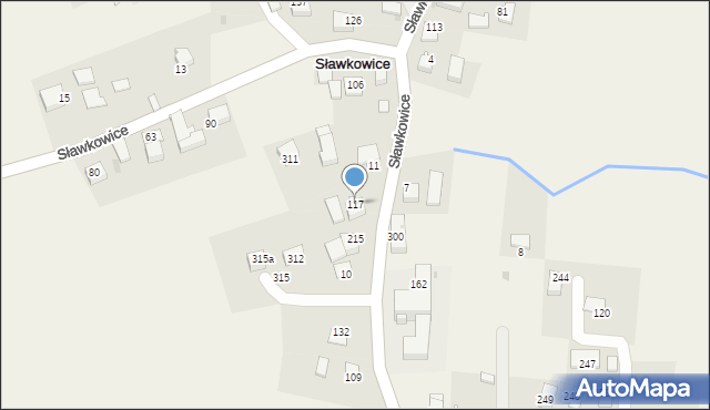 Sławkowice, Sławkowice, 117, mapa Sławkowice