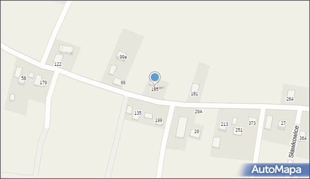 Sławkowice, Sławkowice, 195, mapa Sławkowice