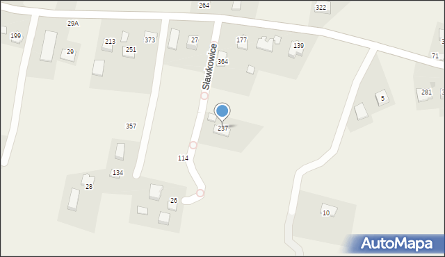 Sławkowice, Sławkowice, 237, mapa Sławkowice