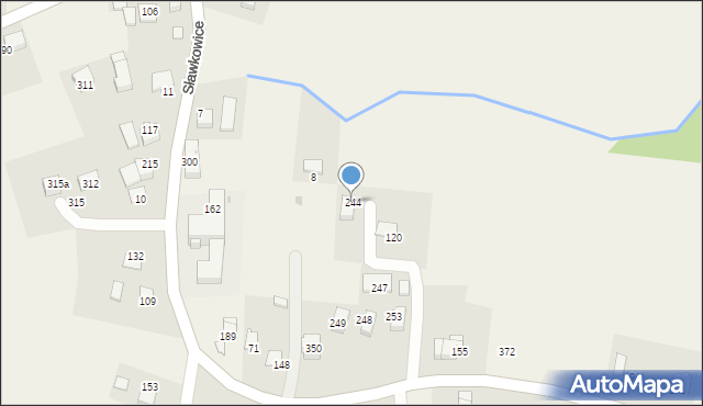 Sławkowice, Sławkowice, 244, mapa Sławkowice
