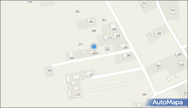 Sławkowice, Sławkowice, 257, mapa Sławkowice