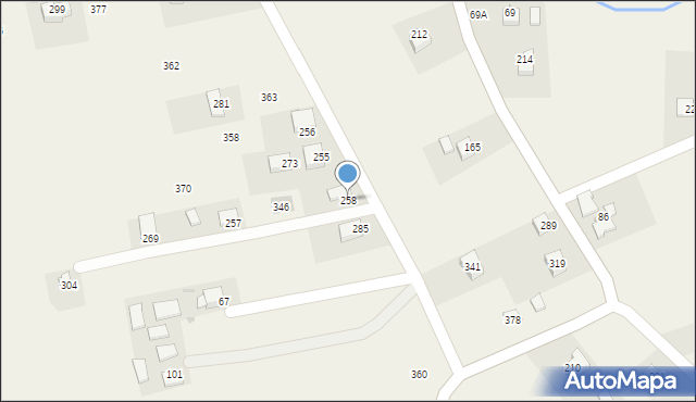 Sławkowice, Sławkowice, 258, mapa Sławkowice