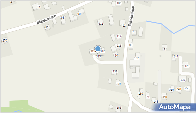 Sławkowice, Sławkowice, 315, mapa Sławkowice