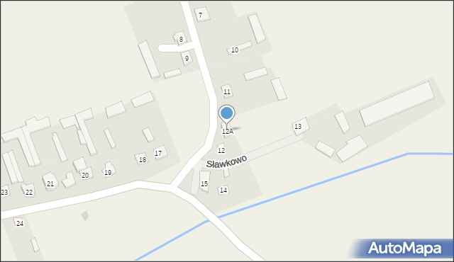 Sławkowo, Sławkowo, 12A, mapa Sławkowo