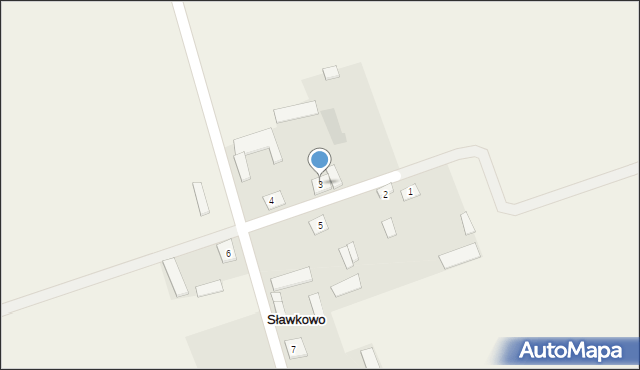 Sławkowo, Sławkowo, 3, mapa Sławkowo