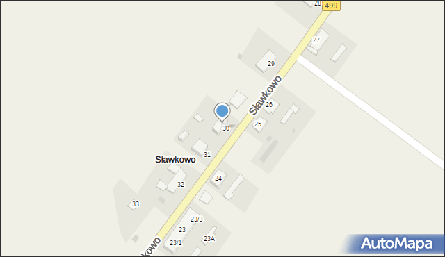Sławkowo, Sławkowo, 30/2, mapa Sławkowo