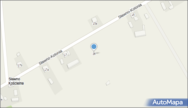 Sławno-Kolonia, Sławno-Kolonia, 16, mapa Sławno-Kolonia