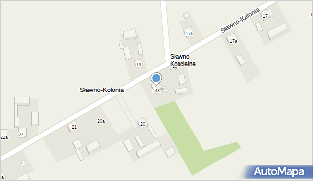 Sławno-Kolonia, Sławno-Kolonia, 18a, mapa Sławno-Kolonia