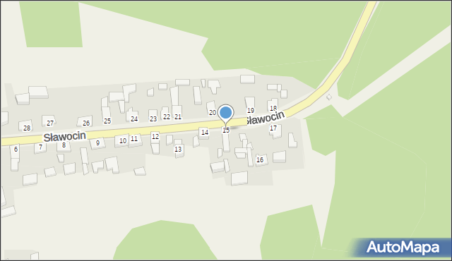 Sławocin, Sławocin, 15, mapa Sławocin