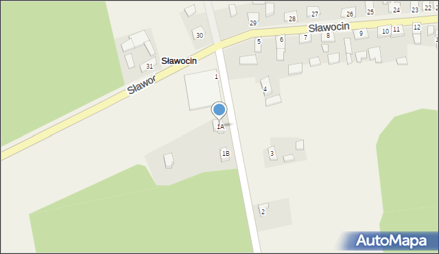 Sławocin, Sławocin, 1A, mapa Sławocin