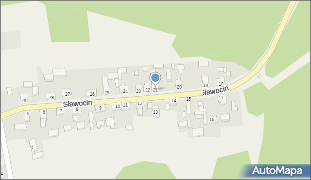 Sławocin, Sławocin, 21, mapa Sławocin