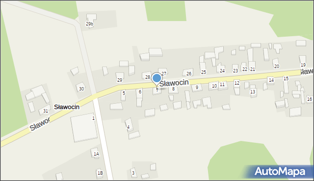 Sławocin, Sławocin, 7, mapa Sławocin