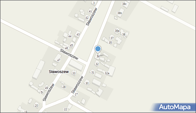 Sławoszew, Sławoszew, 34, mapa Sławoszew